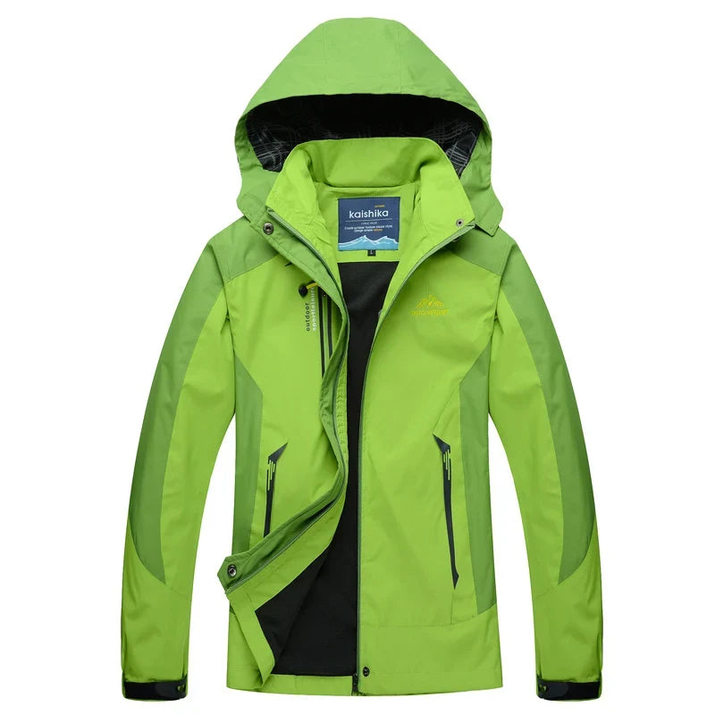 Damen Outdoorjacke mit Kapuze Winddicht Wasserabweisend 3-in-1 System