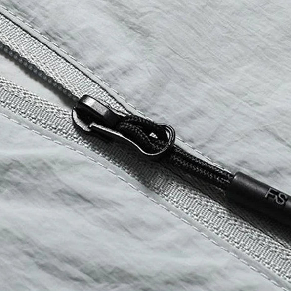 Lichte herenwindbreaker met capuchon, ademend, met rits