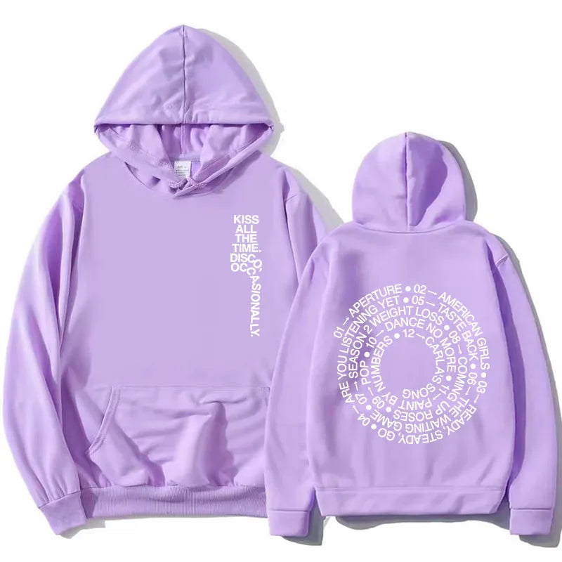 Hoodie Unisex mit Kapuze Kängurutasche und Rückendruck