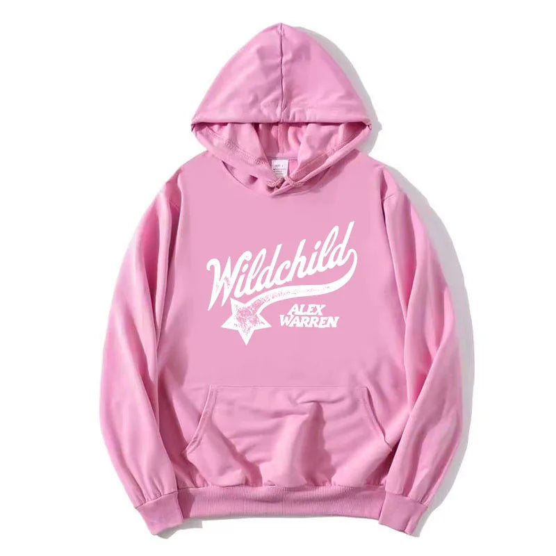 Hoodie mit Wildchild Alex Warren Aufdruck Kängurutasche Kapuzenpullover