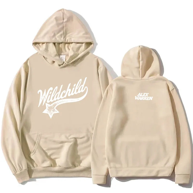Hoodie mit Wildchild Alex Warren Aufdruck Kängurutasche Kapuzenpullover