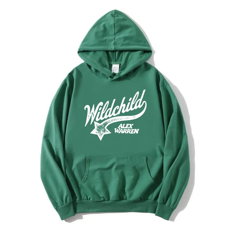 Hoodie mit Wildchild Alex Warren Aufdruck Kängurutasche Kapuzenpullover