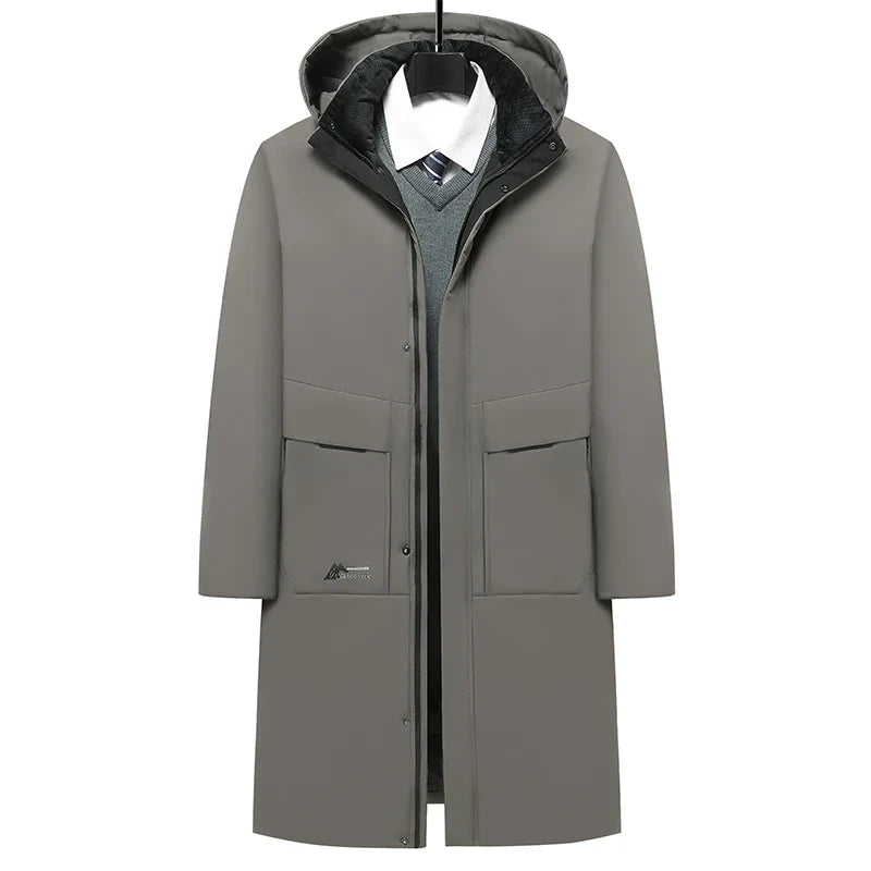 Herren Winterparka mit Kapuze - Lang Schnitt