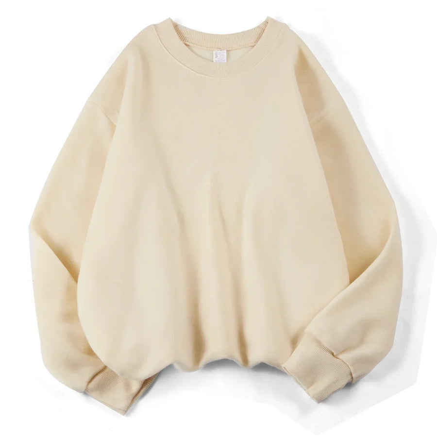 Unisex oversized sweatshirt met ronde hals en lange mouwen