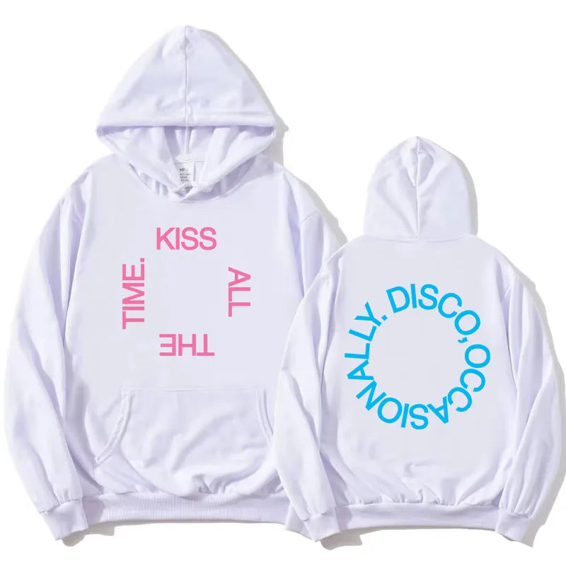 Hoodie Unisex mit Kapuze Kängurutasche und Rückendruck