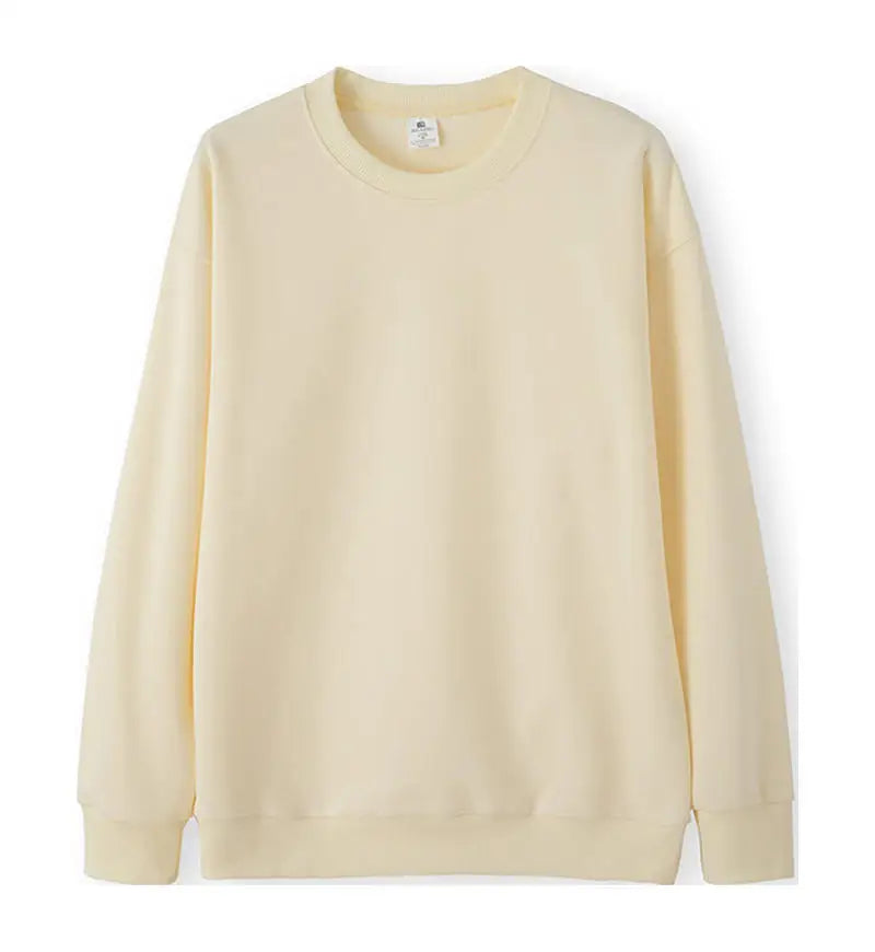 Unisex Basic Rundhals Sweatshirt Langarm Einfarbig