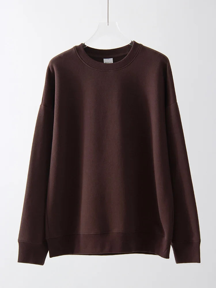 Unisex sweatshirt met lange mouwen, ronde hals, vrijetijdstrui