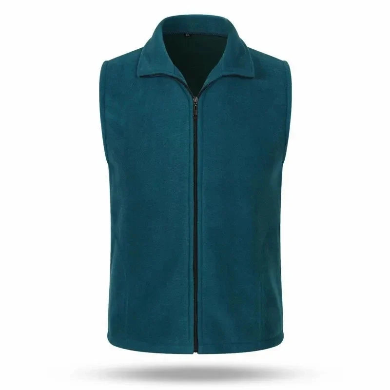 Fleecevest voor dames met rits, opstaande kraag, outdoor