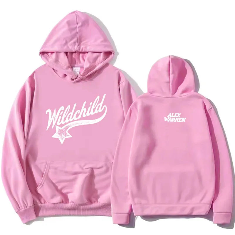Hoodie mit Wildchild Alex Warren Aufdruck Kängurutasche Kapuzenpullover
