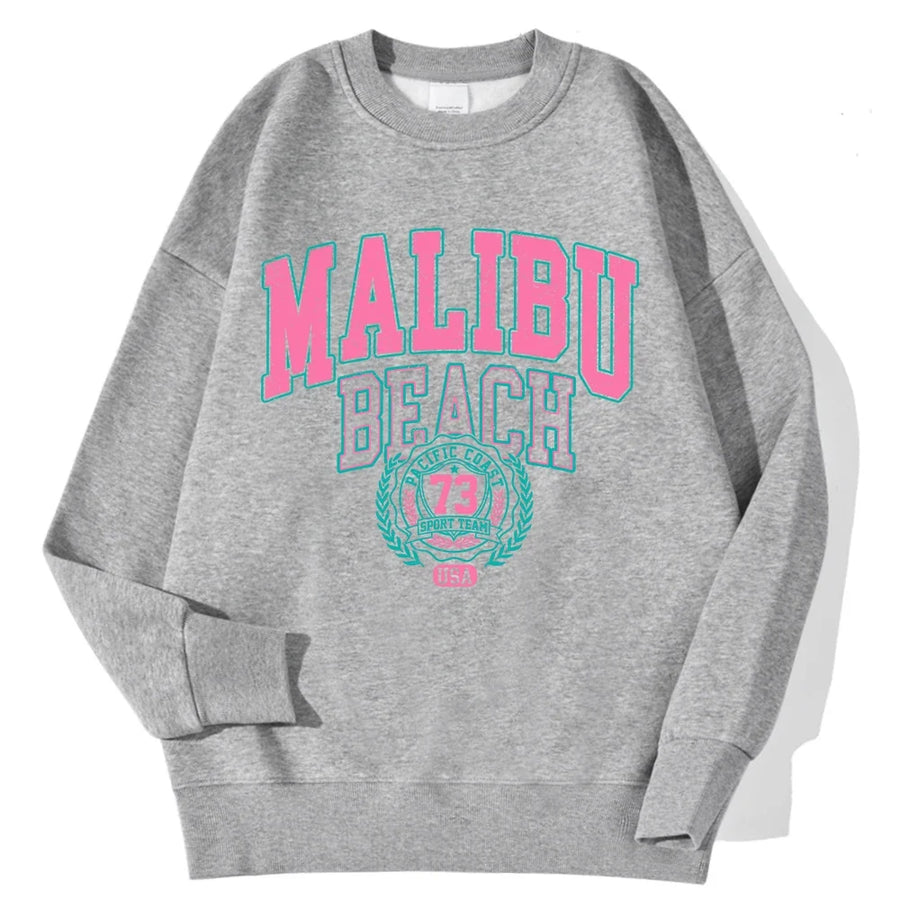 Unisex sweatshirt met lange mouwen, ronde hals en logo-opdruk, casual top