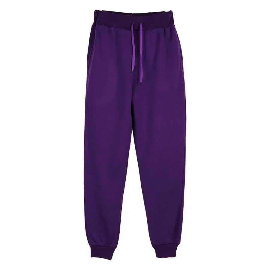 Unisex Jogginghose Sportlich Freizeithose mit Kordelzug Bündchen Gelb