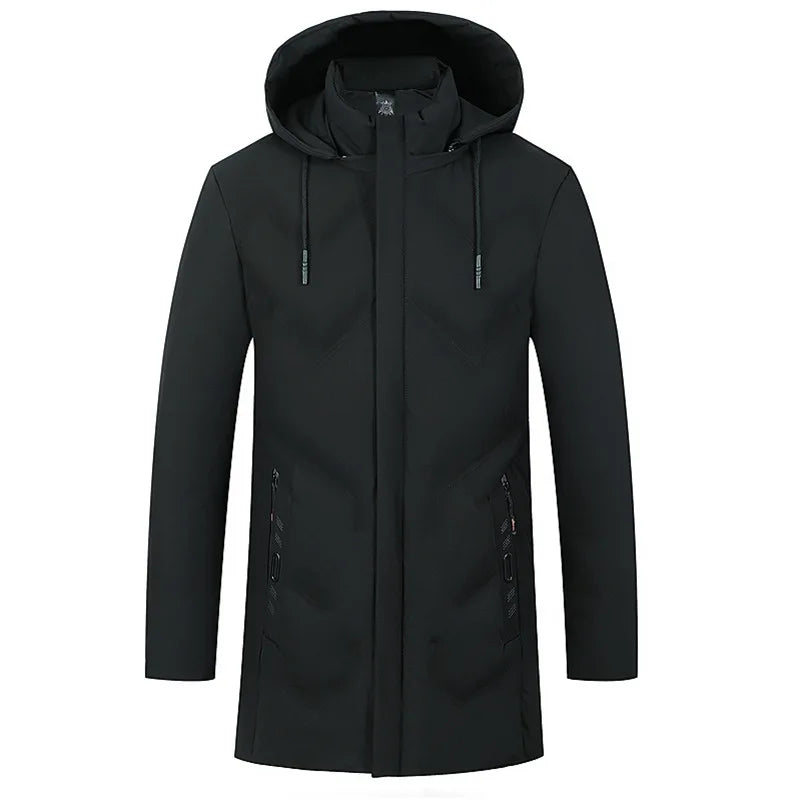 Herren Winter Steppjacke mit Kapuze oder Stehkragen – Warm & Stilvoll