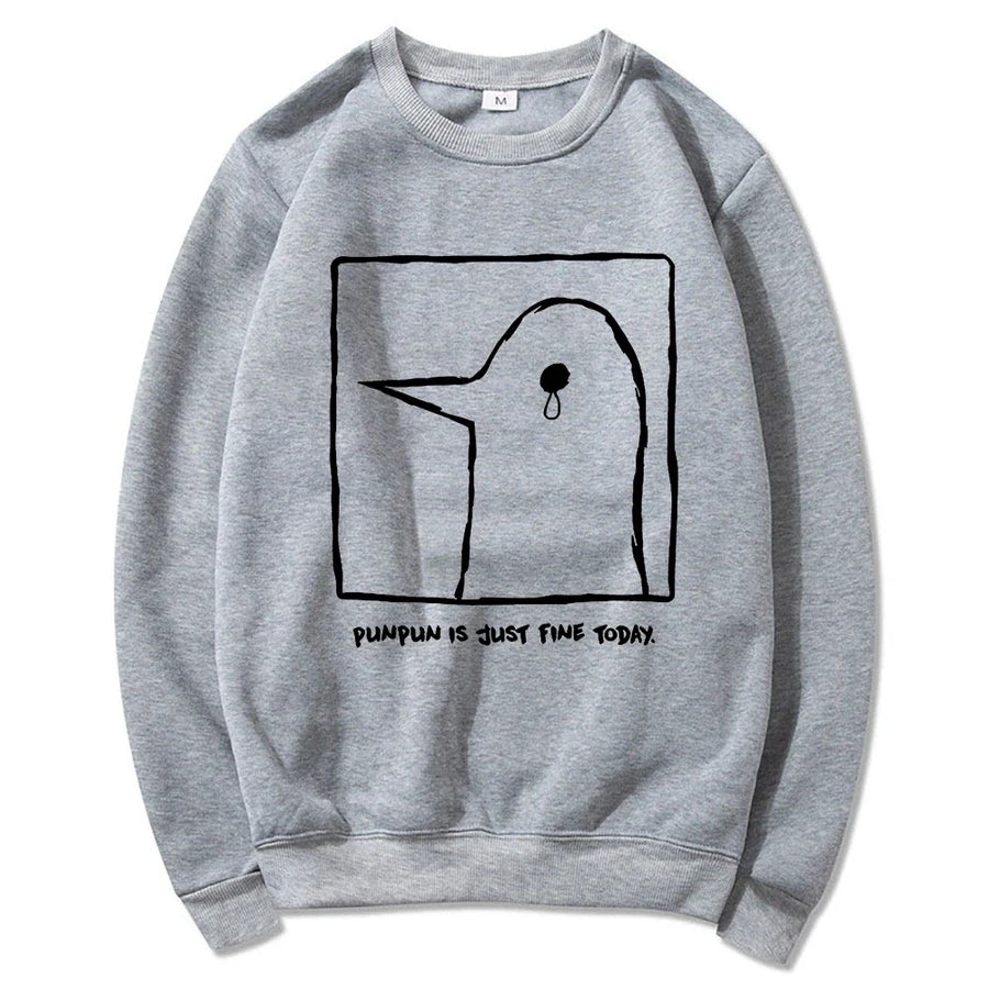 Hoodie met eendenprint en kangoeroezak - verschillende kleuren