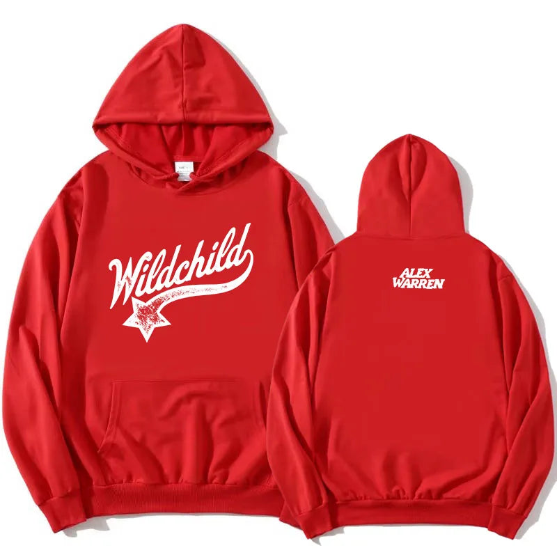 Hoodie mit Wildchild Alex Warren Aufdruck Kängurutasche Kapuzenpullover