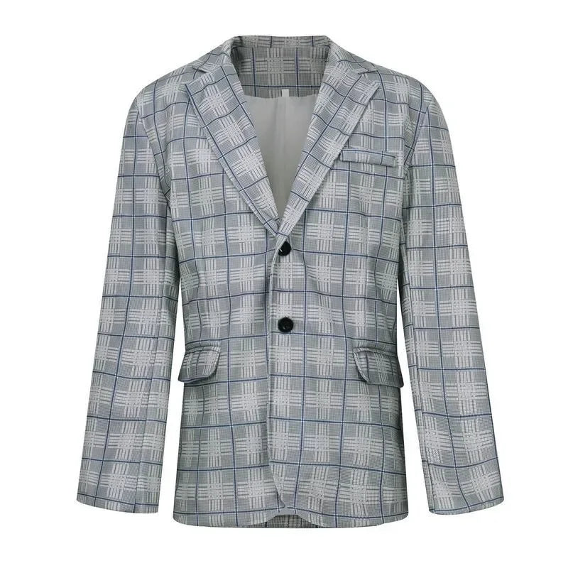 Herren Business Sakko Kariert – Moderner Blazer für Büro & elegante Anlässe