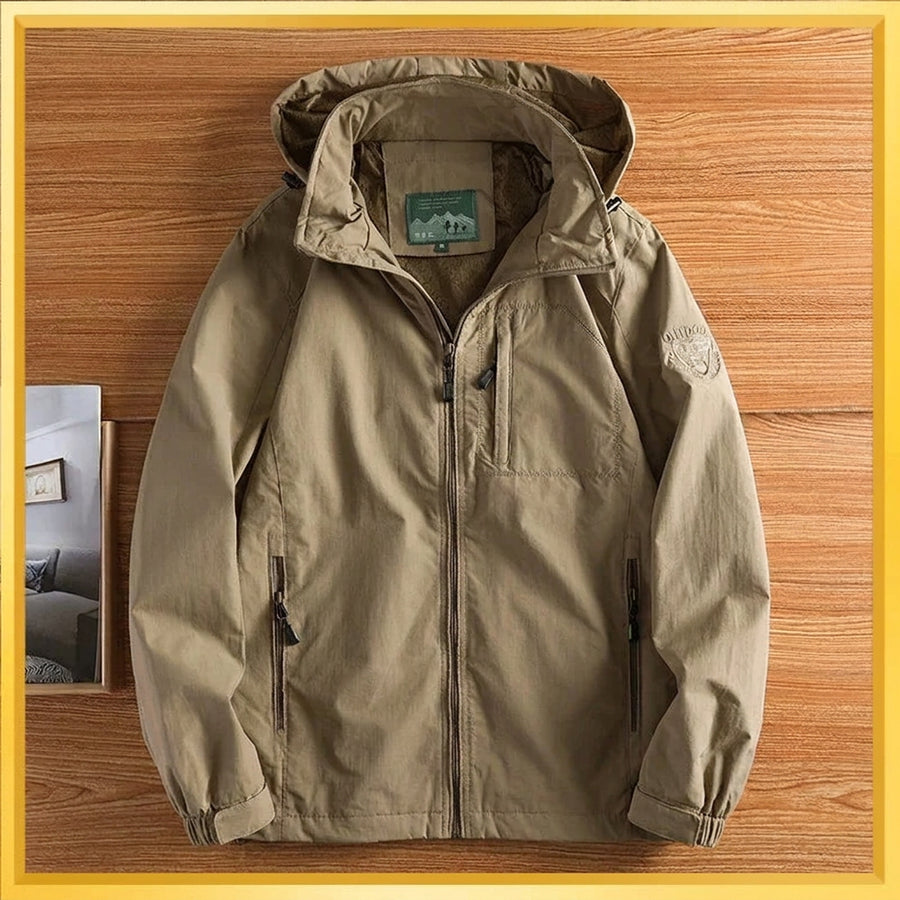 Herren Outdoor Jacke mit Kapuze & Reißverschlüssen