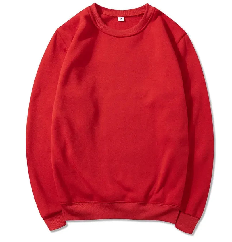 Uniseks basic sweatshirt met ronde hals en lange mouwen