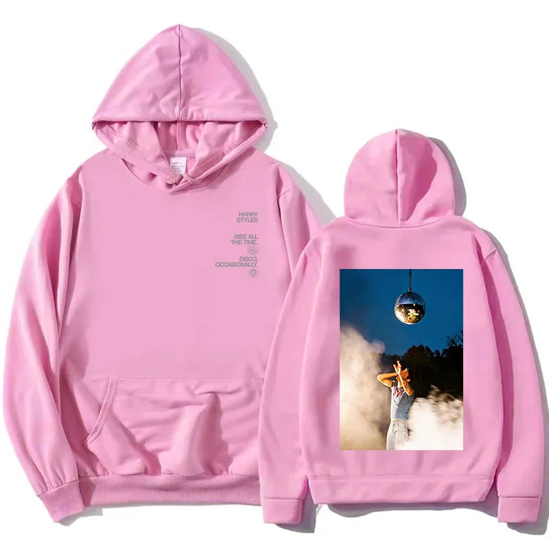Hoodie Unisex mit Kapuze Kängurutasche und Rückendruck
