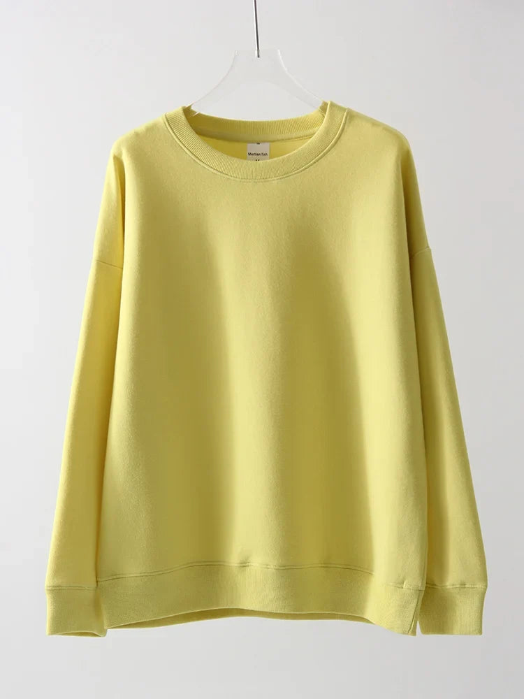 Unisex sweatshirt met lange mouwen, ronde hals, vrijetijdstrui