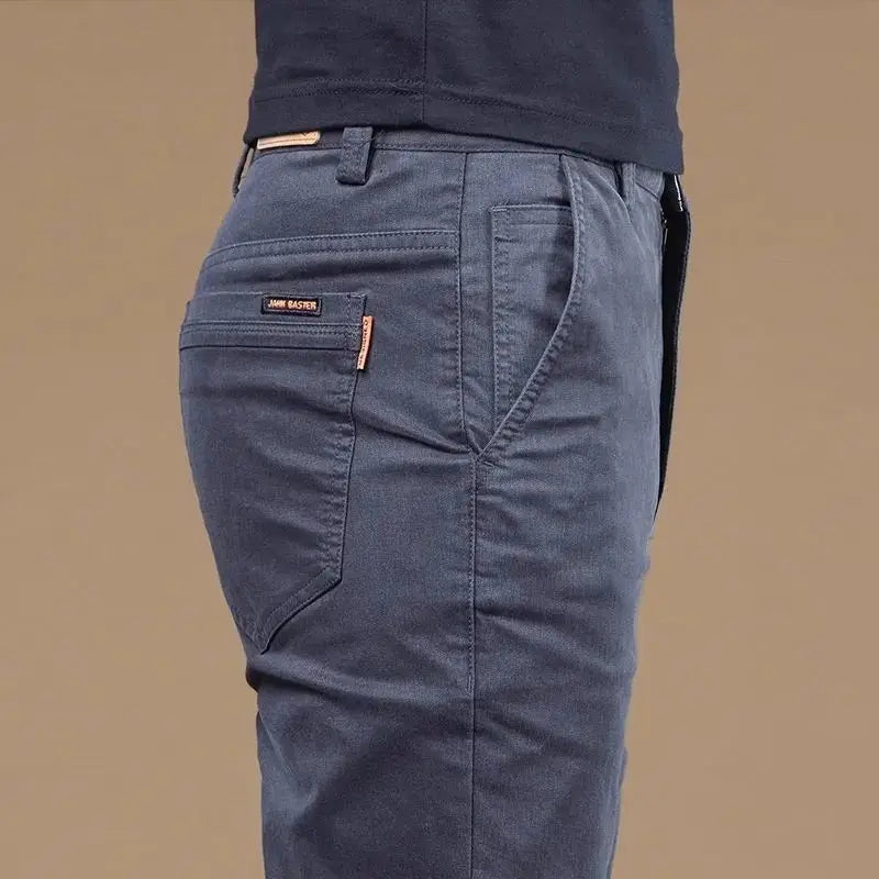 Herren Freizeithose Slim Fit Chino Hose mit Taschen