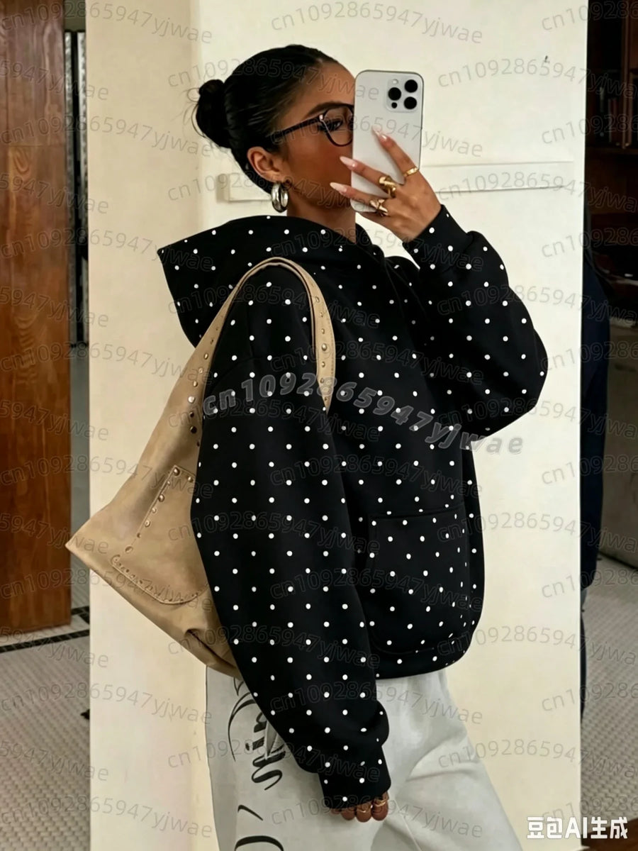 Dames-hoodie met camouflagepatroon en kangoeroezak