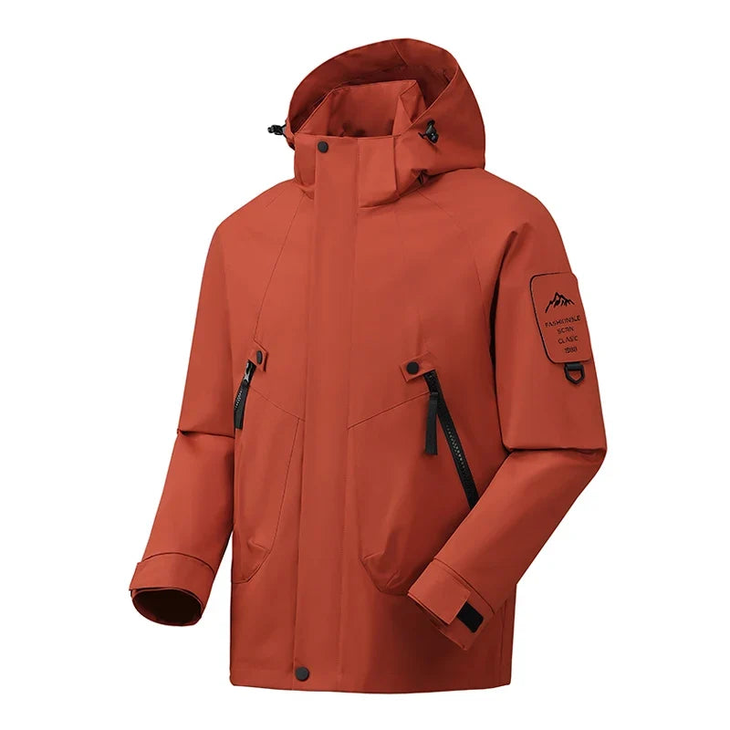 Unisex Outdoorjacke mit Kapuze, wasserdicht & winddicht, viele Farben
