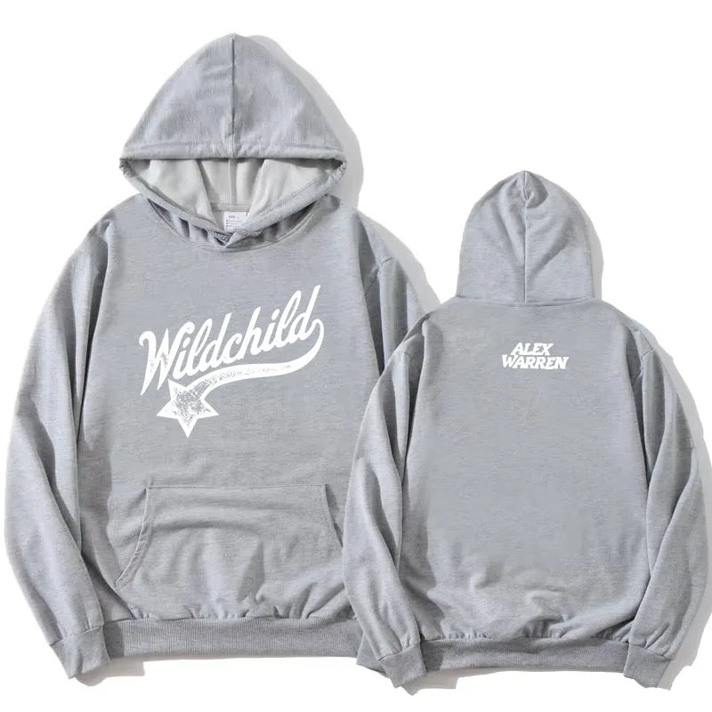 Hoodie mit Wildchild Alex Warren Aufdruck Kängurutasche Kapuzenpullover