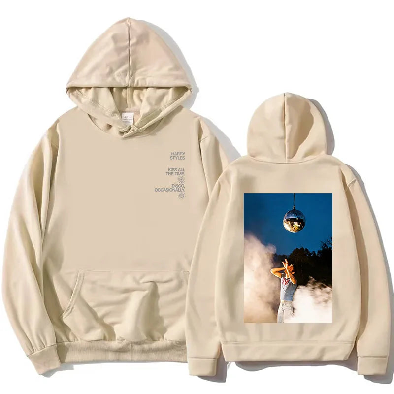 Hoodie Unisex mit Kapuze Kängurutasche und Rückendruck