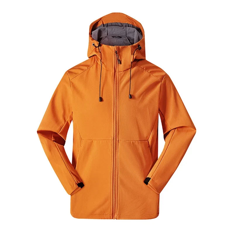 Unisex Kapuzenjacke Winddicht Wasserdicht Warm Gefüttert für Outdoor & Sport