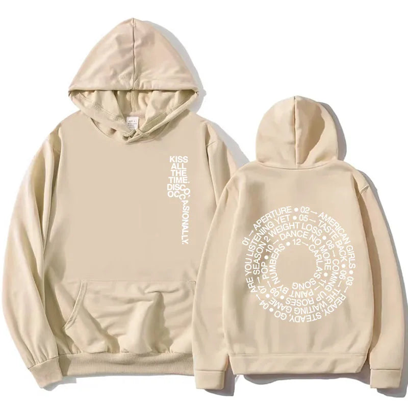 Hoodie Unisex mit Kapuze Kängurutasche und Rückendruck