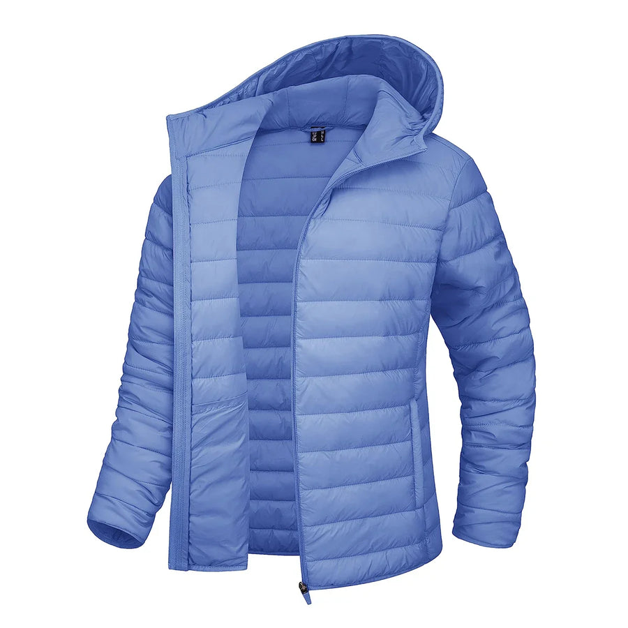 Damen Steppjacke mit Kapuze, leicht & gefüttert, warm für Herbst & Winter