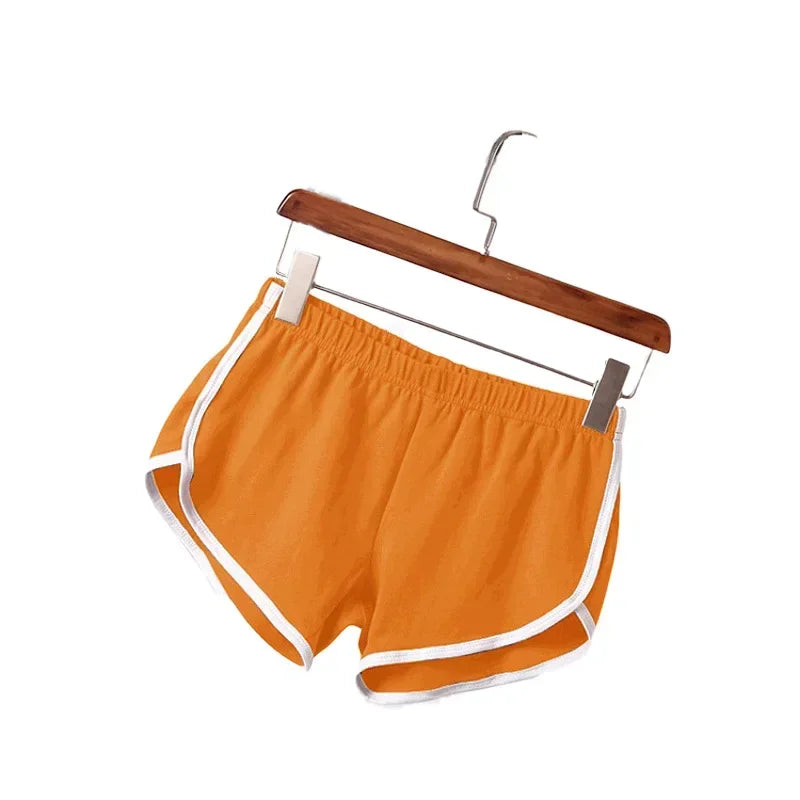 Sportshorts voor dames met witte zoom