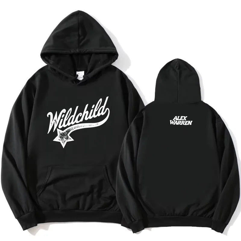Hoodie mit Wildchild Alex Warren Aufdruck Kängurutasche Kapuzenpullover