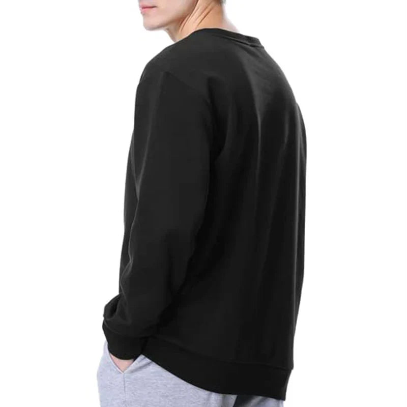Unisex basic sweatshirt met ronde hals, effen