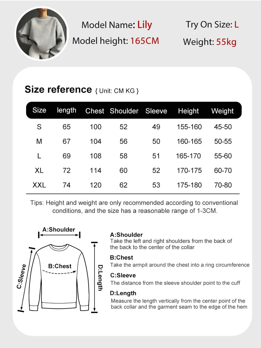 Unisex sweatshirt met lange mouwen, ronde hals en logo-opdruk, casual top