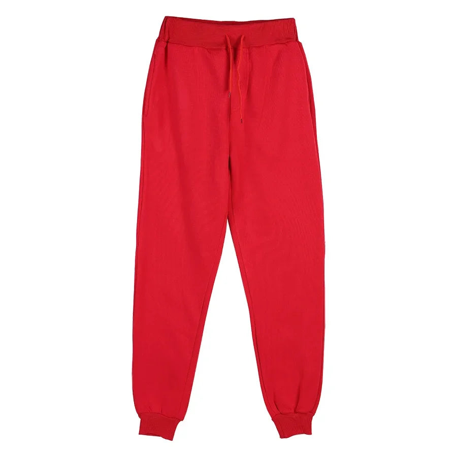 Unisex Jogginghose Sportlich Freizeithose mit Kordelzug Bündchen Gelb
