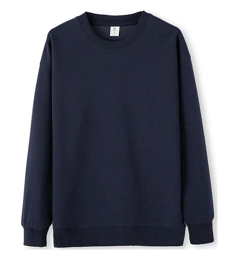 Unisex Basic Rundhals Sweatshirt Langarm Einfarbig
