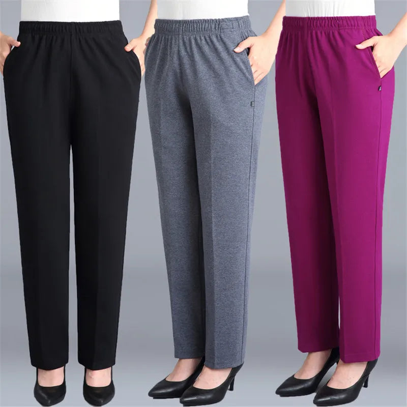 Damen Freizeithose mit Gummibund & Reißverschlusstaschen