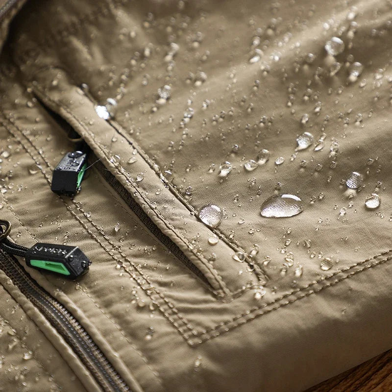 Herren Outdoor Jacke mit Kapuze & Reißverschlüssen
