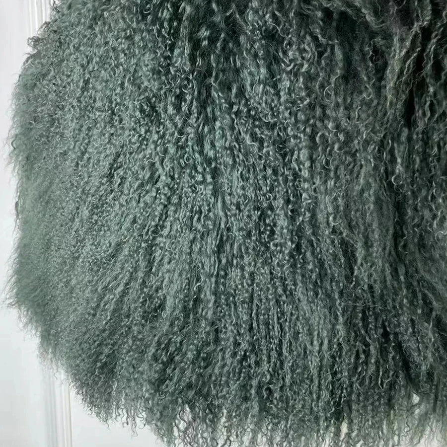 Damen Pelzimitat Mantel Lockiges Plüsch Teddy-Stil Jacke Langarm offener Schnitt