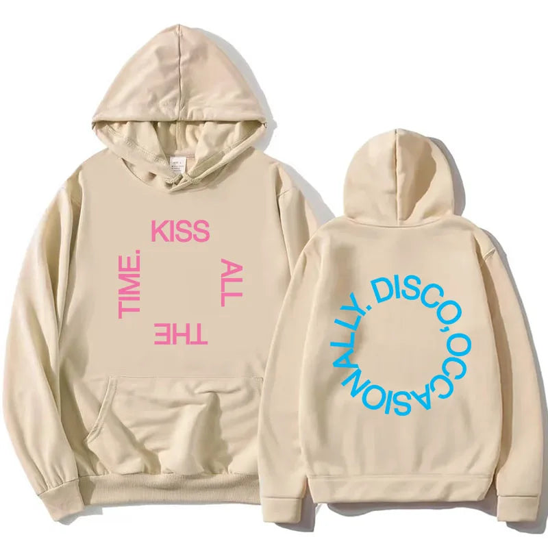 Hoodie Unisex mit Kapuze Kängurutasche und Rückendruck
