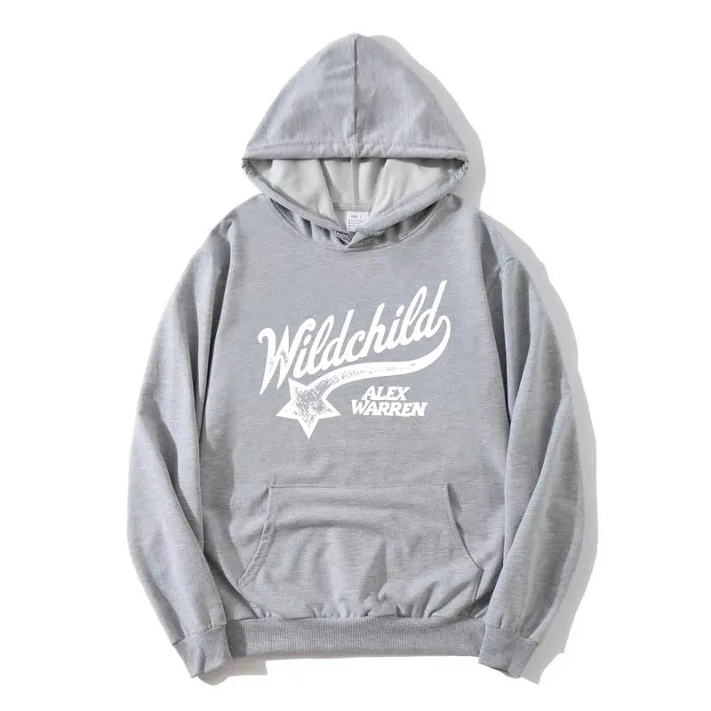 Hoodie mit Wildchild Alex Warren Aufdruck Kängurutasche Kapuzenpullover