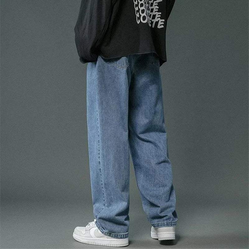 Loose-fitjeans met rechte pijpen voor heren