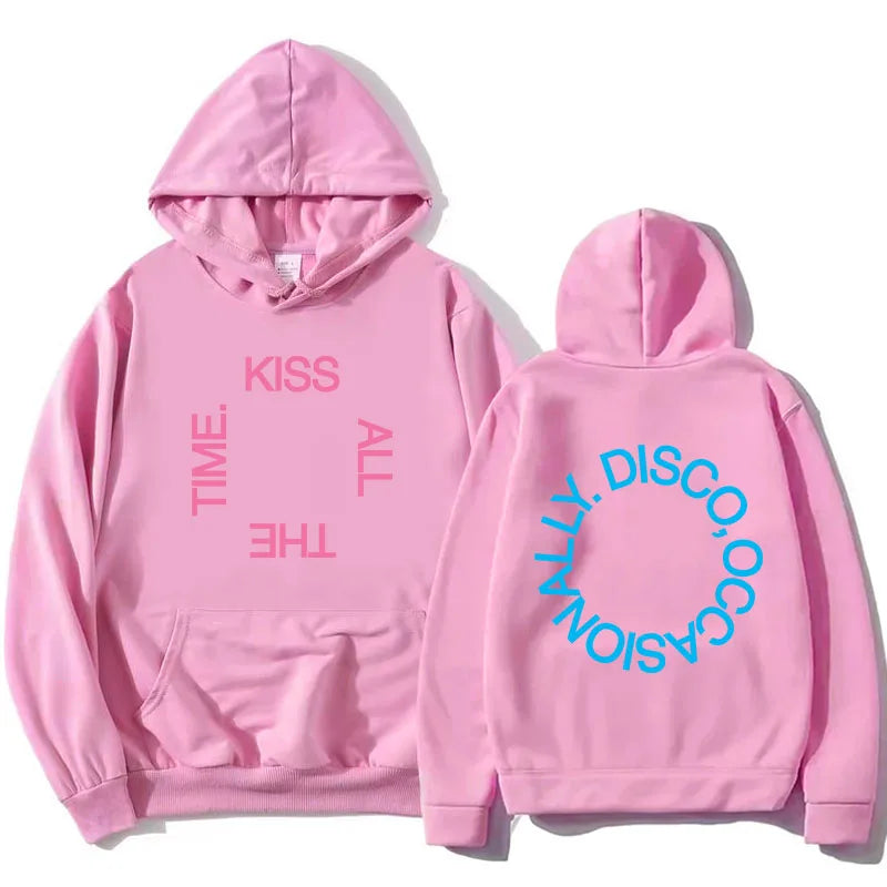 Hoodie Unisex mit Kapuze Kängurutasche und Rückendruck