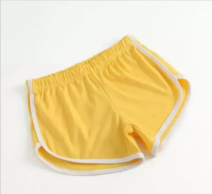 Sportshorts voor dames met witte zoom