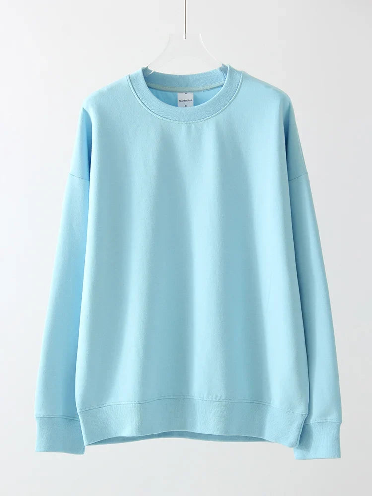Unisex sweatshirt met lange mouwen, ronde hals, vrijetijdstrui
