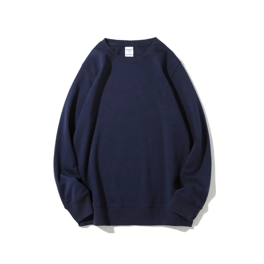 Oversized unisex sweatshirt met ronde hals, lange mouwen, effen kleur
