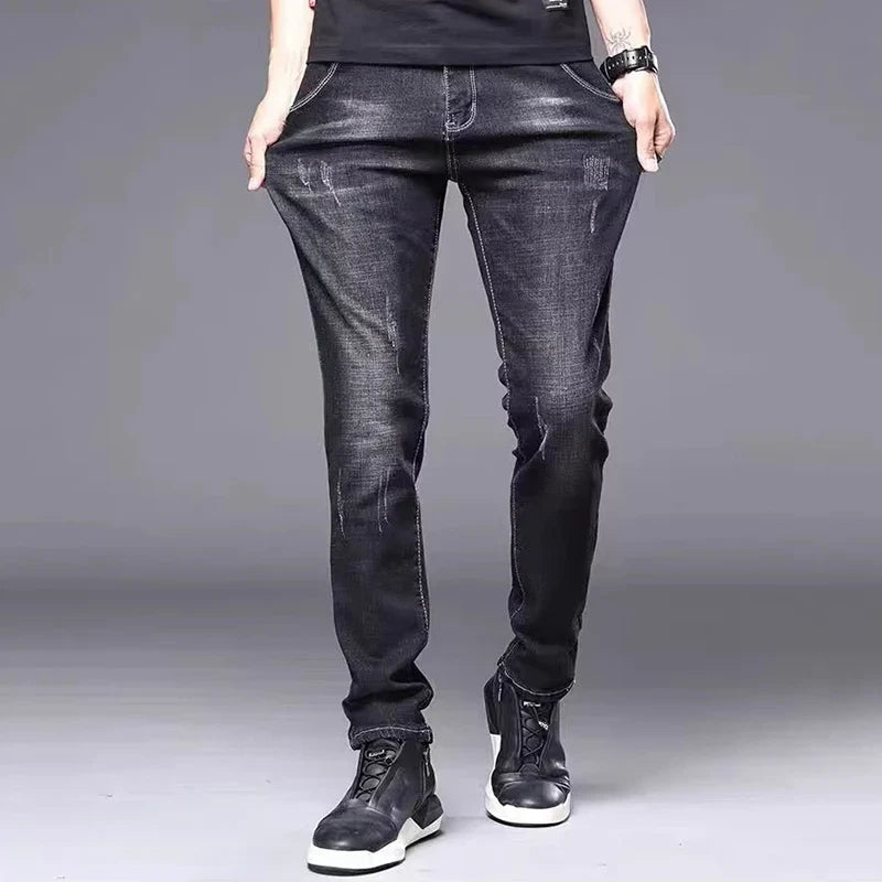 Herren Jeans Slim Fit im Used-Look – Schmale Passform für Männer