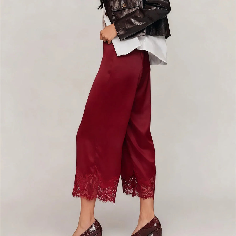 Damesculotte met kant, elegante snit