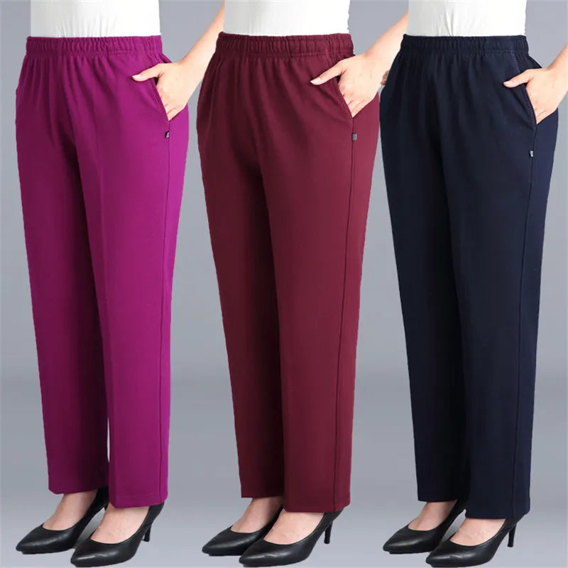 Damen Freizeithose mit Gummibund & Reißverschlusstaschen
